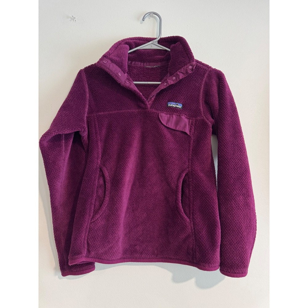 Patagonia Re-Tool Snap-T Pullover Womens XS Magenta Purple Fleece Jacket